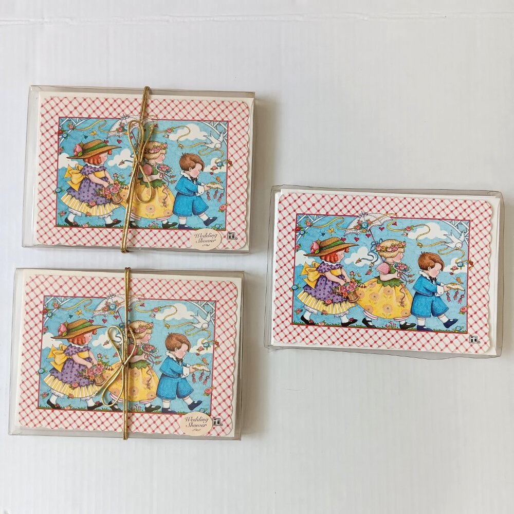 Set of 30 1995 Mary Engelbreit "Our Wedding Journal" Wedding Shower Invitations